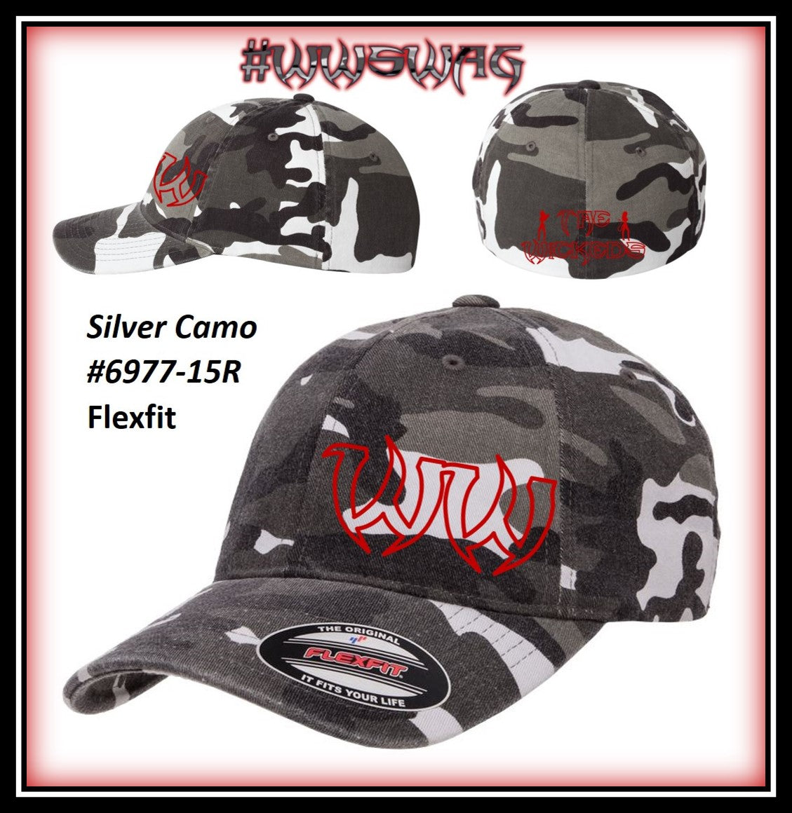 Flexfit Low Profile Camo Washed Cap 6245CW