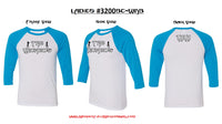 T-shirt - Ladies Logo Raglan Baseball 3/4 Sleeve