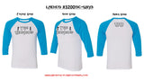 T-shirt - Ladies Logo Raglan Baseball 3/4 Sleeve
