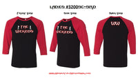 T-shirt - Ladies Logo Raglan Baseball 3/4 Sleeve