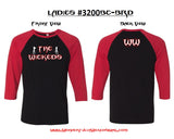 T-shirt - Ladies Logo Raglan Baseball 3/4 Sleeve