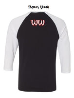 T-shirt - Ladies Logo Raglan Baseball 3/4 Sleeve