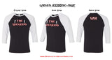 T-shirt - Ladies Logo Raglan Baseball 3/4 Sleeve