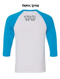 T-shirt - Ladies Logo Raglan Baseball 3/4 Sleeve