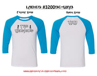 T-shirt - Ladies Logo Raglan Baseball 3/4 Sleeve