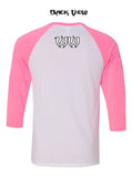 T-shirt - Ladies Logo Raglan Baseball 3/4 Sleeve