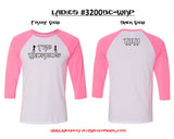 T-shirt - Ladies Logo Raglan Baseball 3/4 Sleeve