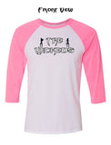 T-shirt - Ladies Logo Raglan Baseball 3/4 Sleeve