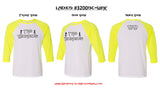 T-shirt - Ladies Logo Raglan Baseball 3/4 Sleeve