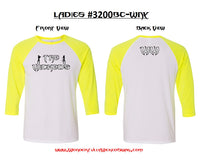 T-shirt - Ladies Logo Raglan Baseball 3/4 Sleeve