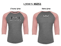 T-shirt - Ladies Logo Raglan Baseball 3/4 Sleeve