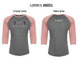 T-shirt - Ladies Logo Raglan Baseball 3/4 Sleeve