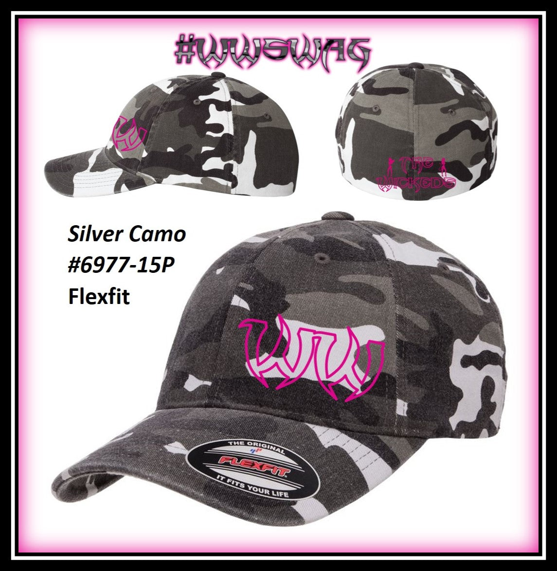 Hat - Flexfit Low Profile Camo #6977CA – WW Swag