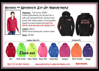 Hoodie - Women's Slim Fit Zip Up Sweatshirt