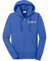Hoodie - Women's Slim Fit Zip Up Sweatshirt
