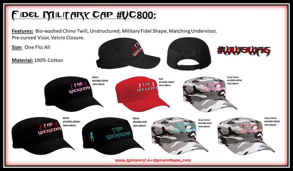 Hat - Military Fidel Hat #VC800